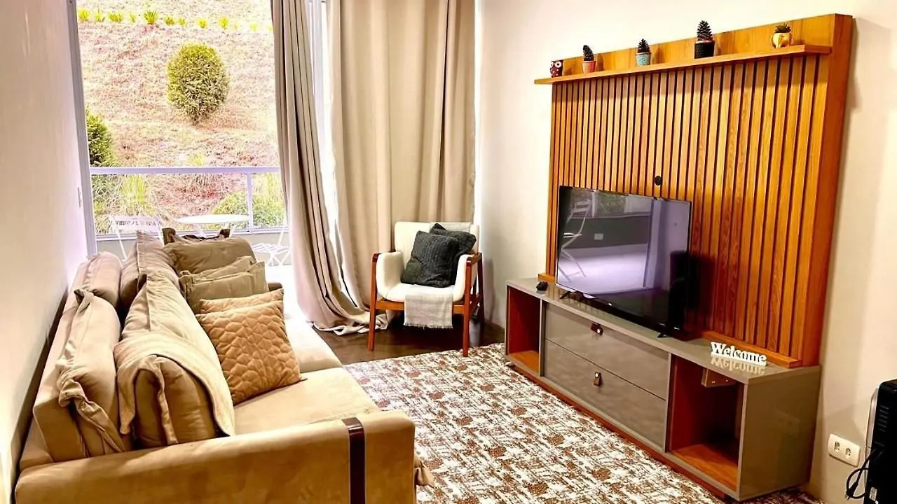 Aconchegante apartamento em Campos do Jordão, região Capivari - PET friendly#